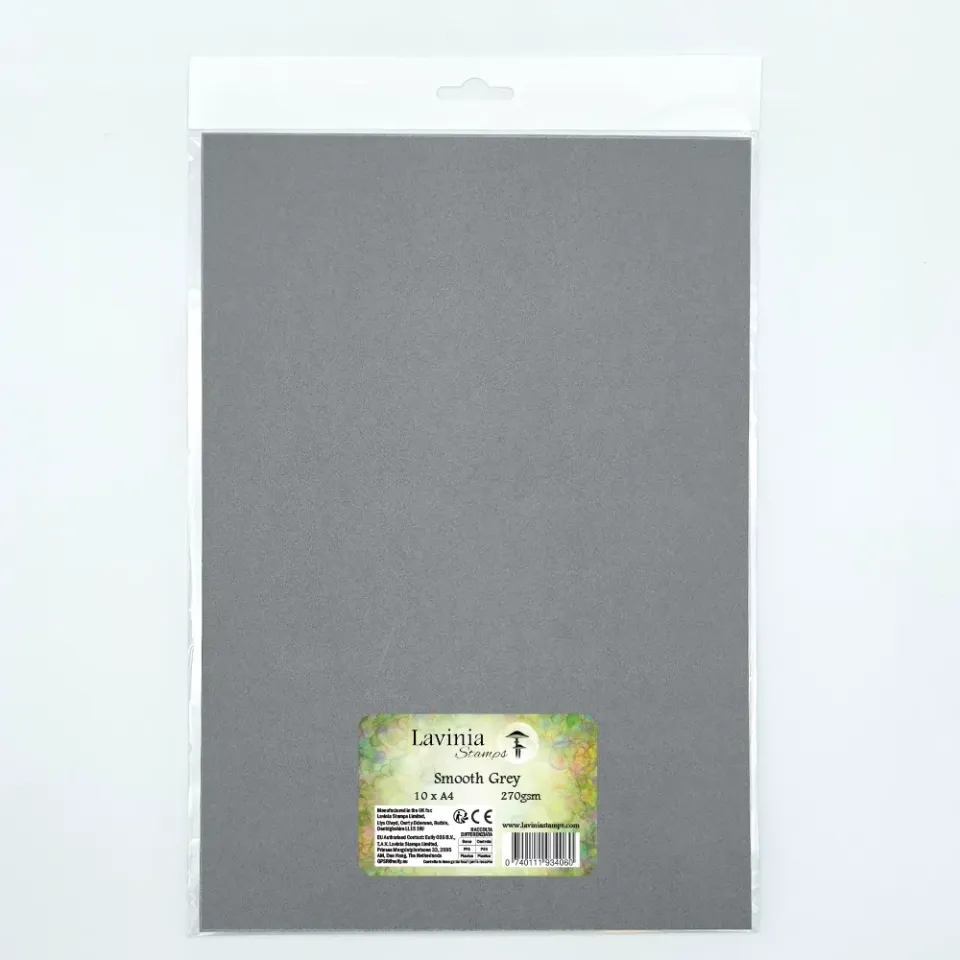 Lavinia Stamps Quality Card Kartenpapier Smooth Grey 10x A4 270g glatt