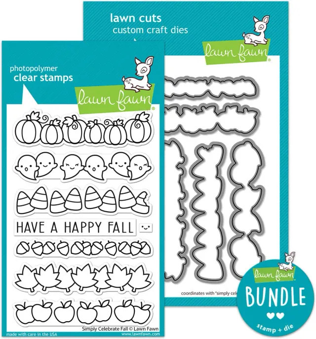 Lawn Fawn Simply Celebrate Fall Stempelset 2-tlg Herbst