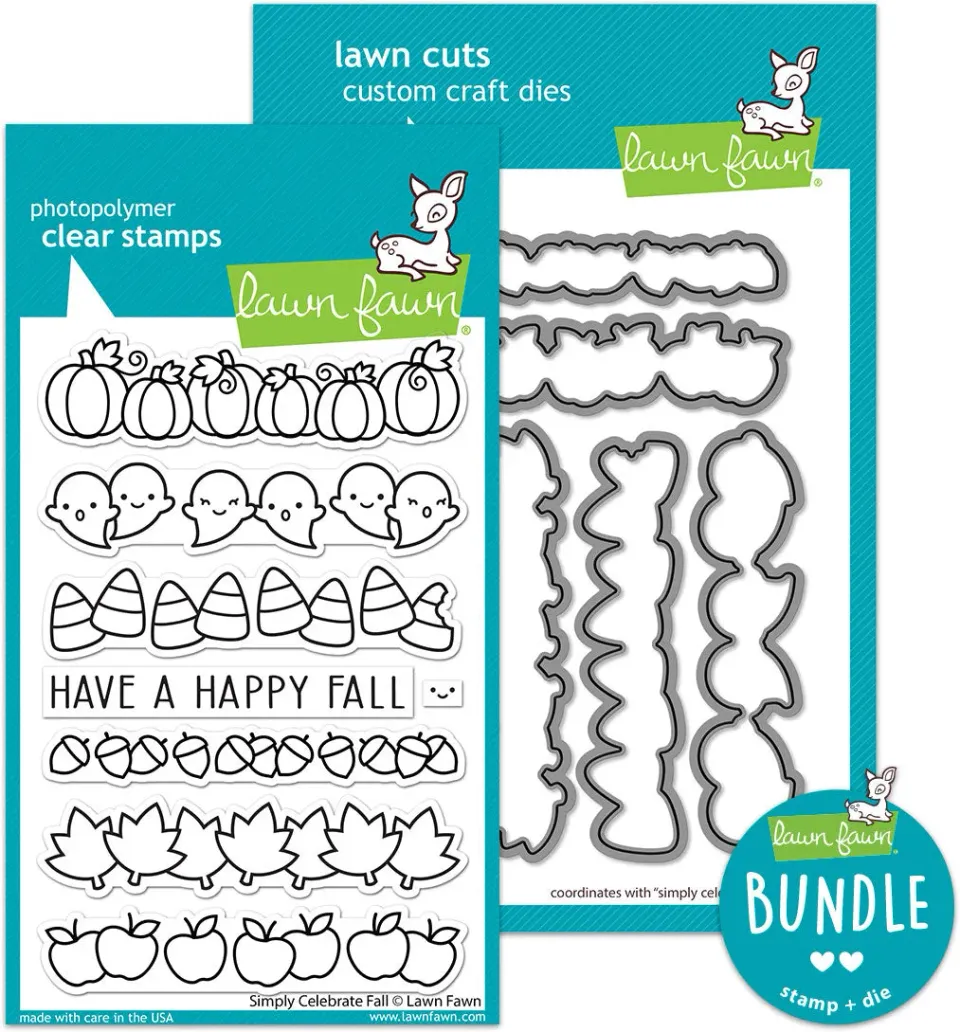 Lawn Fawn Simply Celebrate Fall Stempelset 2-tlg Herbst