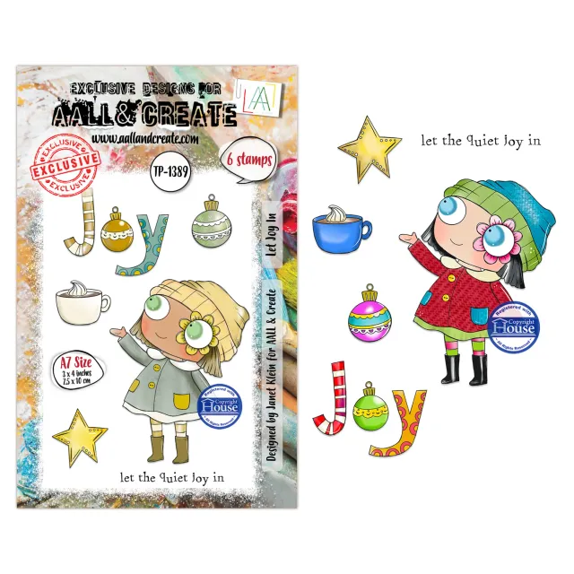 AALL and Create TP-1389 Let Joy In Stempelset A7 Photopolymer