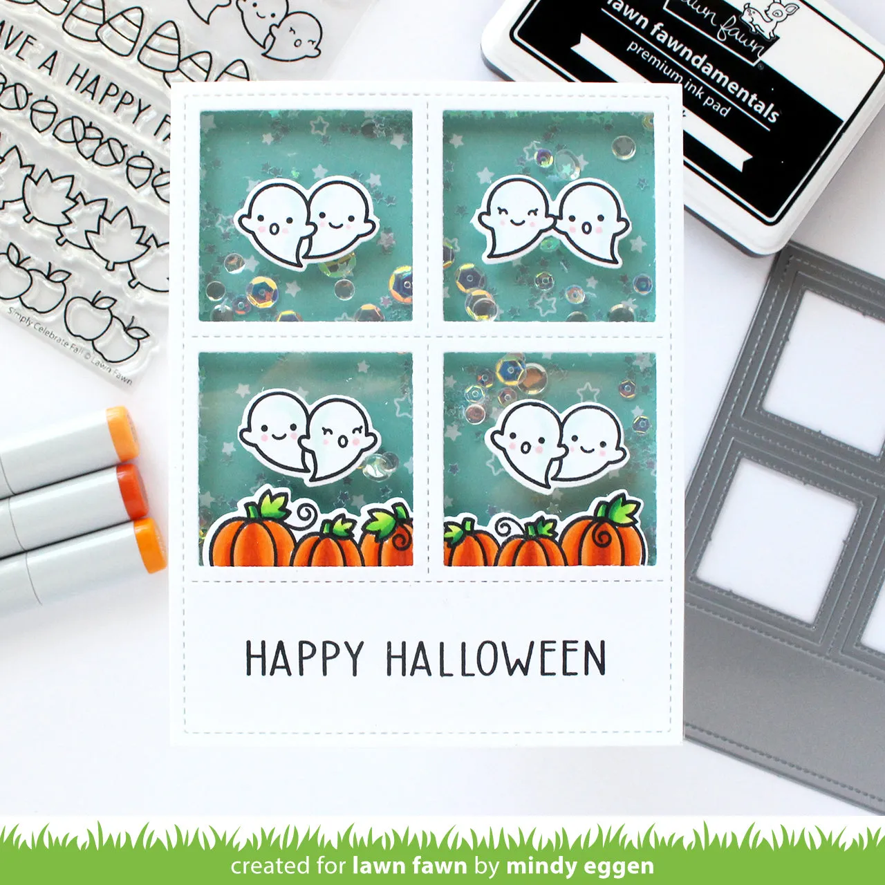 Lawn Fawn Simply Fall Sentiments Stempel LF2934