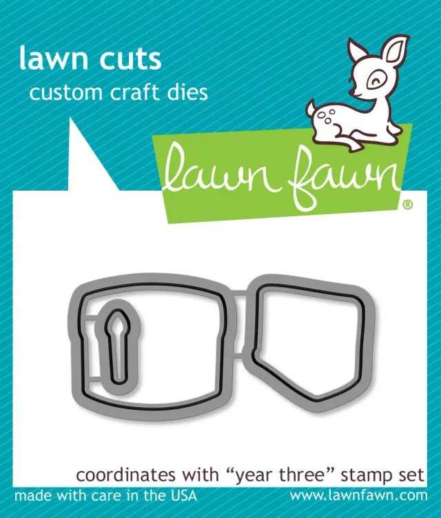 Lawn Fawn Year Three Stanzschablonen Geburtstag Mini