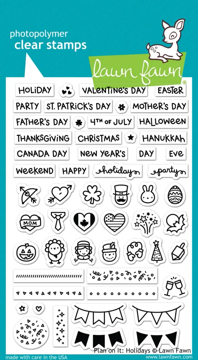 Lawn Fawn Plan on it Holidays Clear Stamps Planner