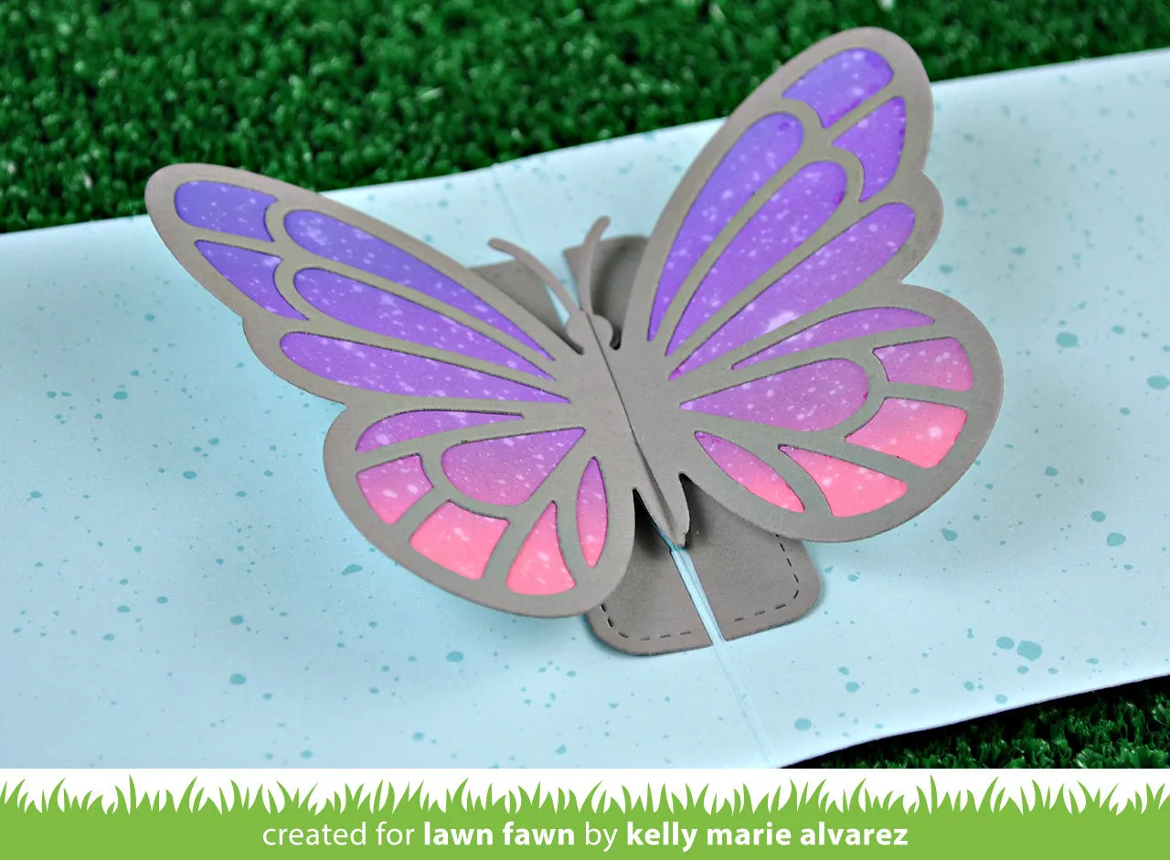 Lawn Fawn Pop-Up Butterfly LF1914 Stanzschablone interaktiv