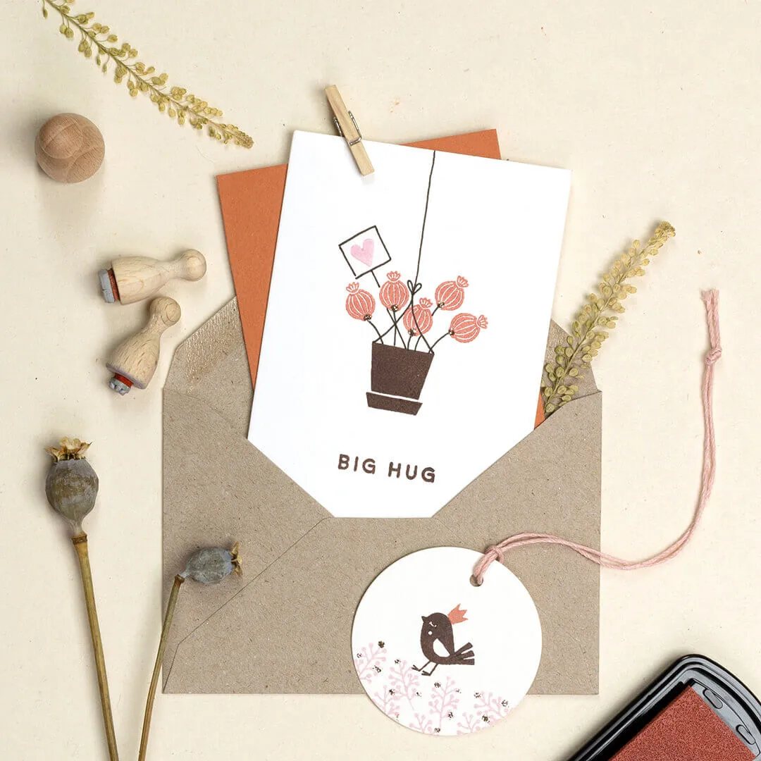 Perlenfischer Big Hug Textstempel 4 x 25 mm