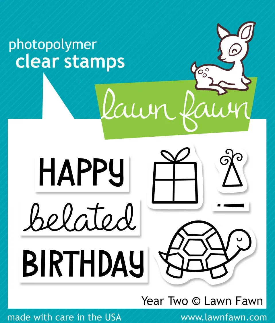 Lawn Fawn Year Two Stempelset LF510 Geburtstag 7-teilig
