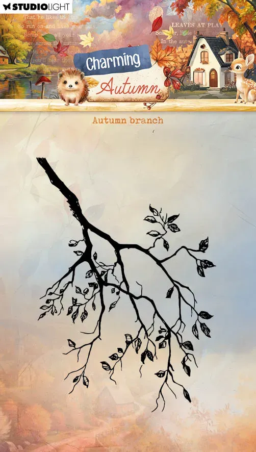 StudioLight Charming Autumn Silikonstempel Autumn Branch Herbst
