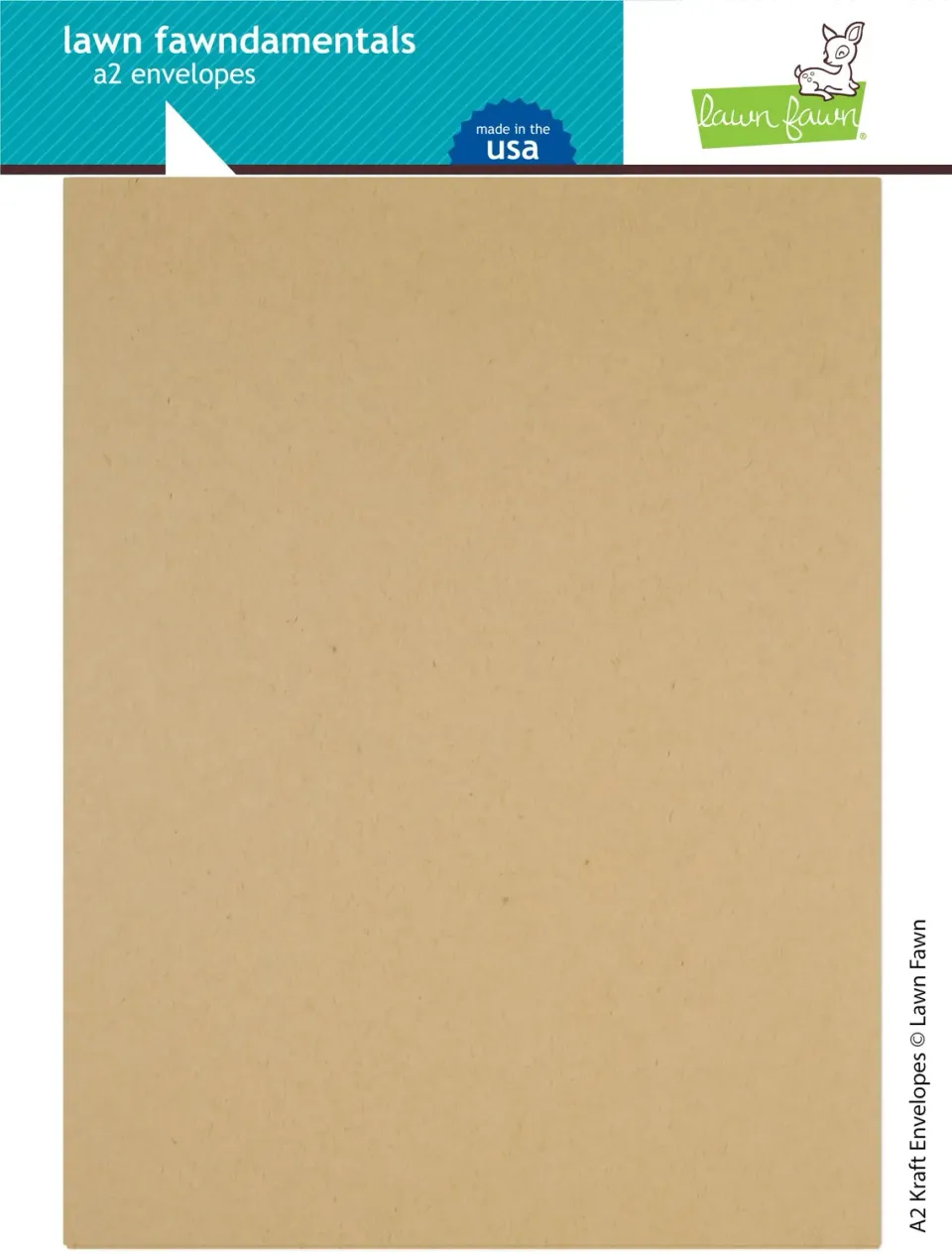 Lawn Fawn A2 Kraft Briefumschläge Braun 8 Stück