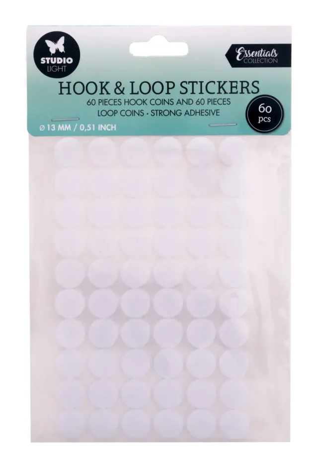 Studio Light Essentials Hook & Loop Klettdots rund 13 mm 60 Stk