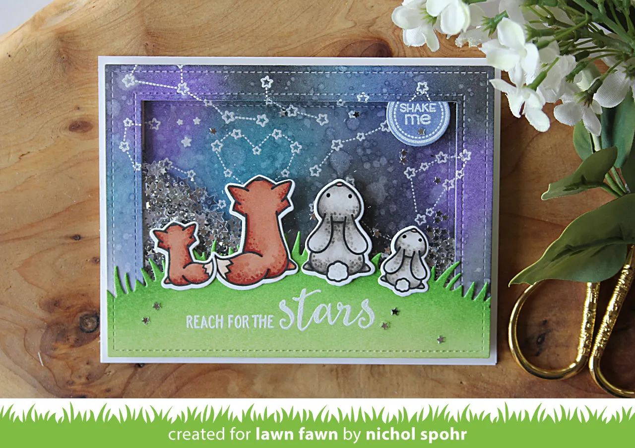 Lawn Fawn Upon a Star LF1407 Stempelset Sterne Tiere