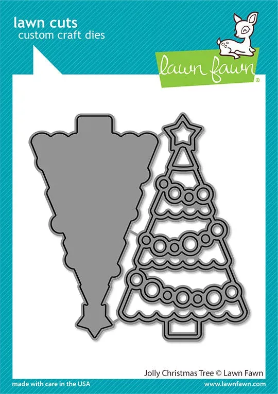 Lawn Fawn Jolly Christmas Tree LF2700 Stanzschablone