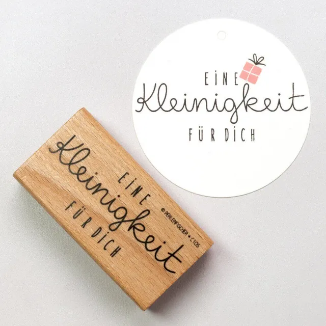 Perlenfischer Eine Kleinigkeit für dich Stempel 30x72 mm