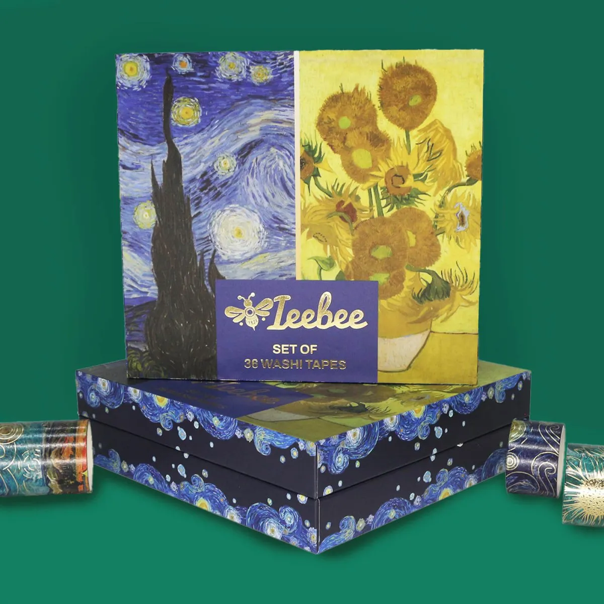 Ieebee Van Gogh Washi Tape Set 36 Rollen Kunst