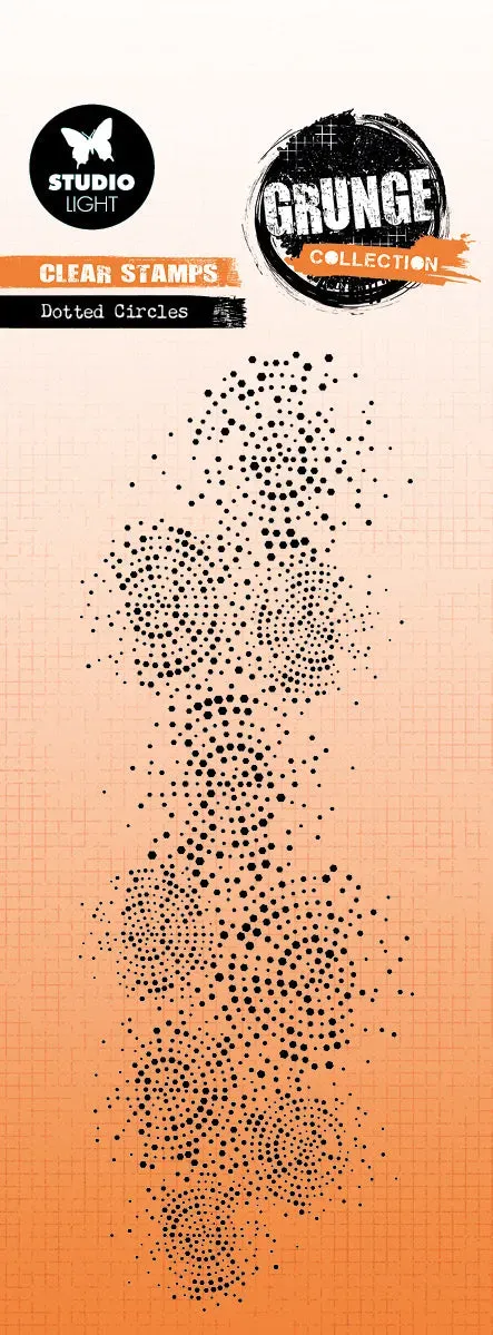 Studio Light Grunge Collection Dotted Circles Stempel gepunktet