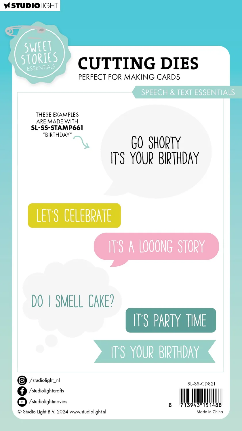 StudioLight Sweet Stories Speech & text Stanzschablone