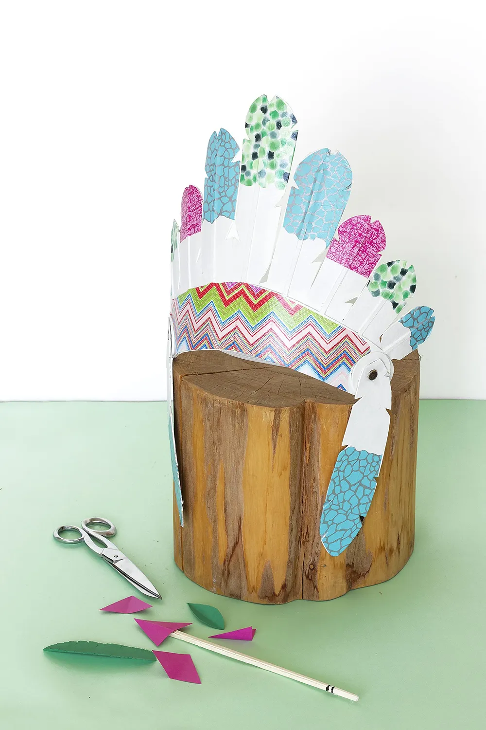 Décopatch Indianer-Kopfschmuck Maske 1 Stück