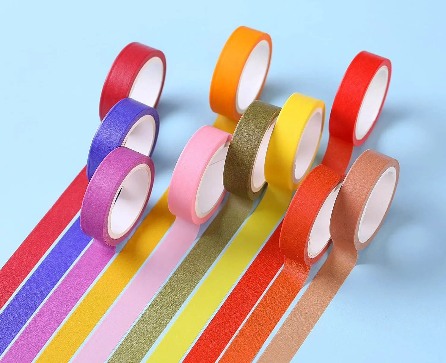 Ieebee Mixed Pattern Washi-Tape 30 Rollen Karo Streifen