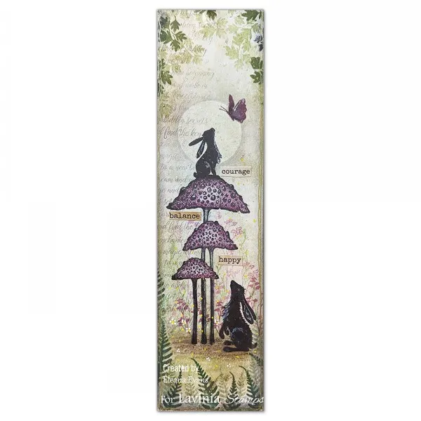 Lavinia Stamps River Leaves Mini Stempel Blätter fein