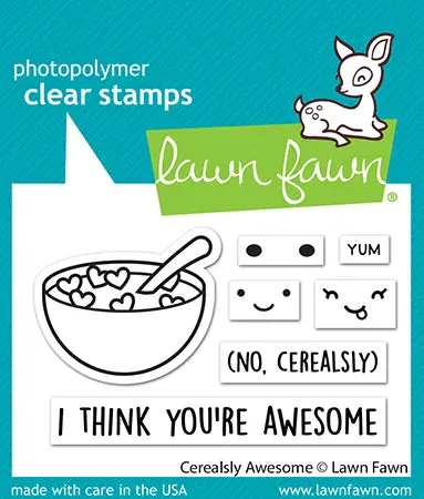 Lawn Fawn Cerealsly Awesome Stempelset Valentinstag