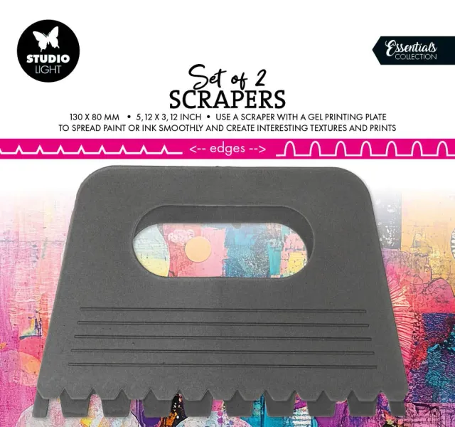 StudioLight Essentials Scrapers Rakel 2er Set Gel Printing