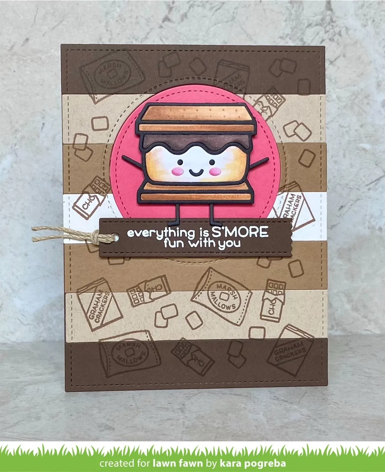 Lawn Fawn S'more the Merrier LF2593 Stempelset Camping
