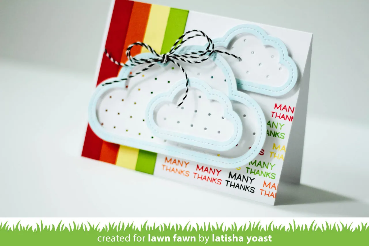 Lawn Fawn Stitched Cloud Frames Stanzen Wolken