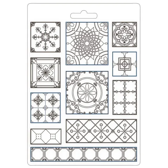Stamperia Casa Granada Tiles Silikonform A5 Fliesen