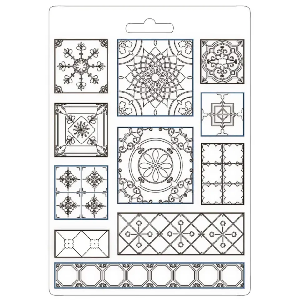 Stamperia Casa Granada Tiles Silikonform A5 Fliesen