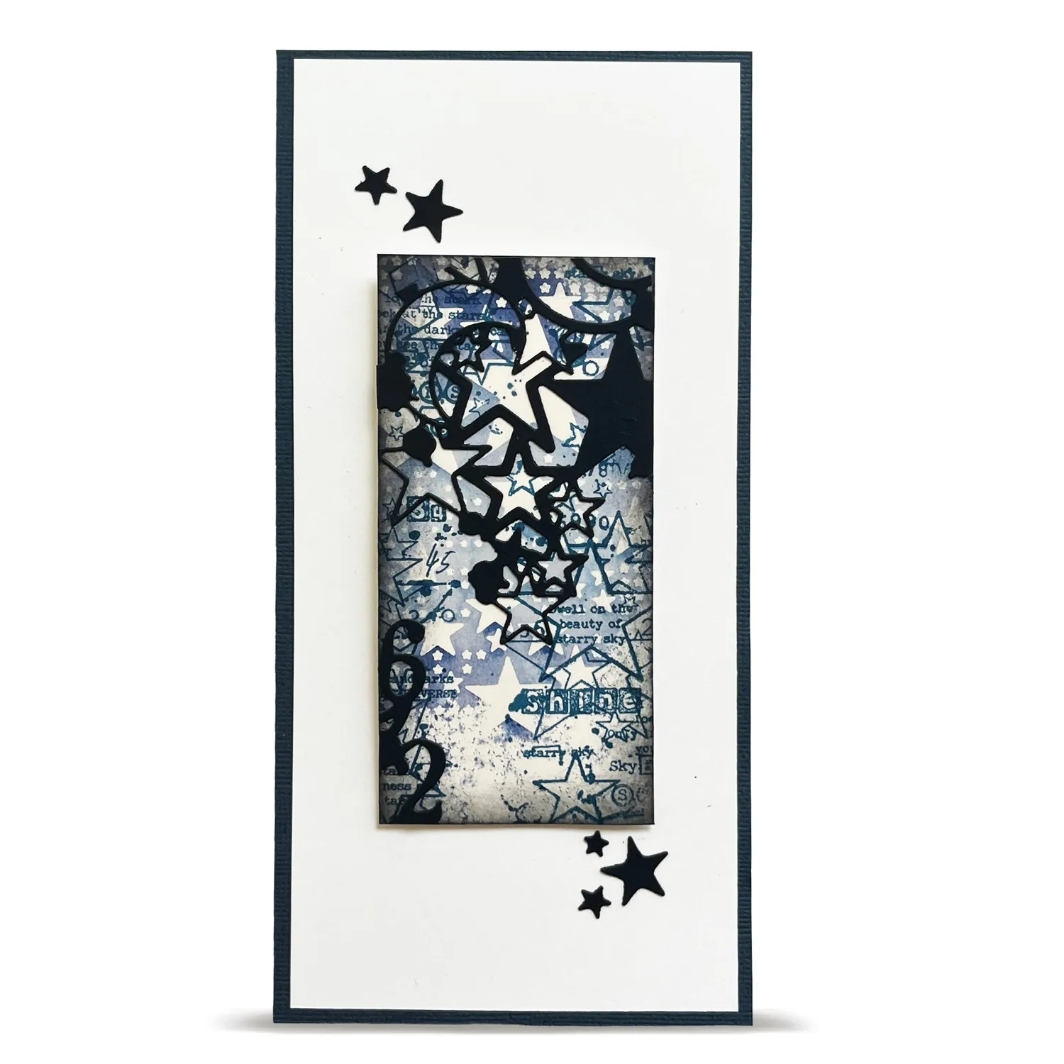AALL and Create DI-24 Moon Stars Stanzschablone 8,6x15,5 cm Stahl