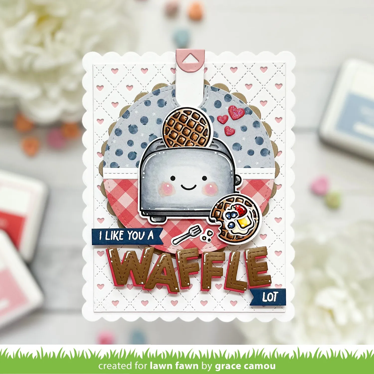 Lawn Fawn A Waffle Lot Stempelset Waffel
