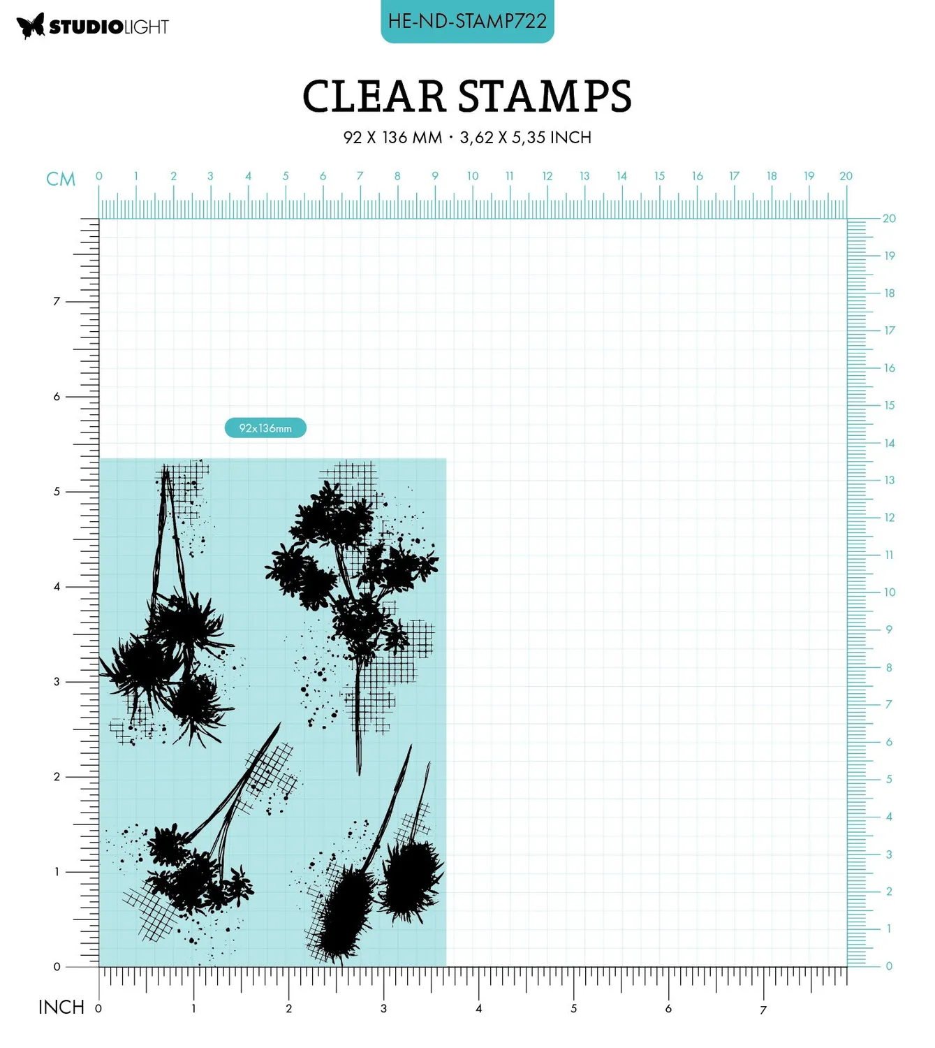 StudioLight Hazel Eaton Nature's Dream 2 Clear Stamps Botanicals
