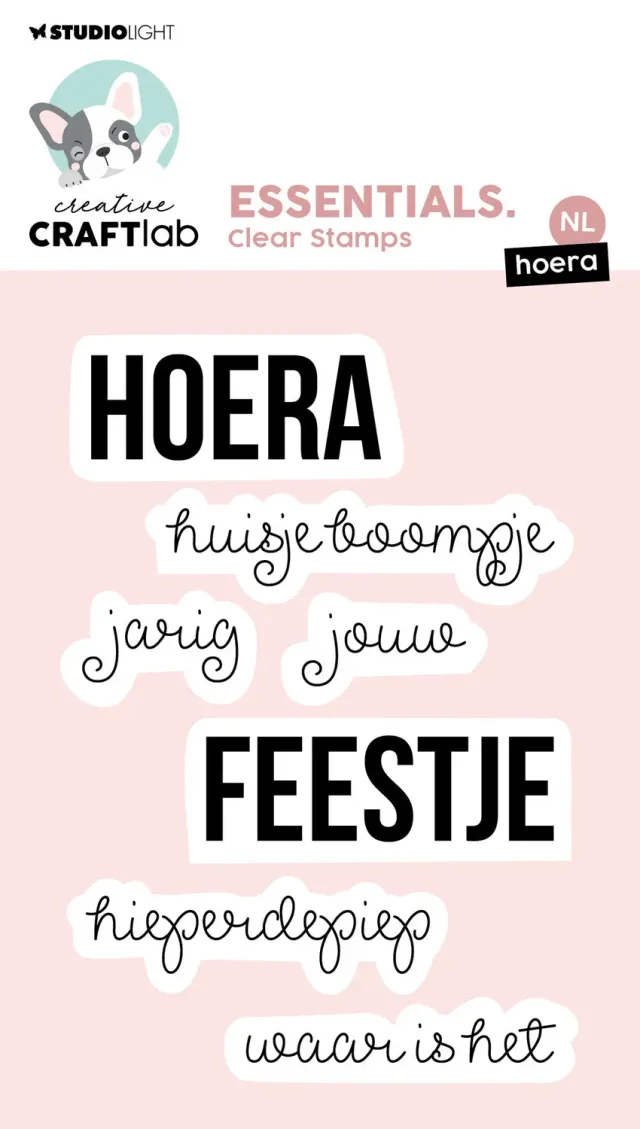 Creative Craftlab Essentials Clear Stamp Hoera
