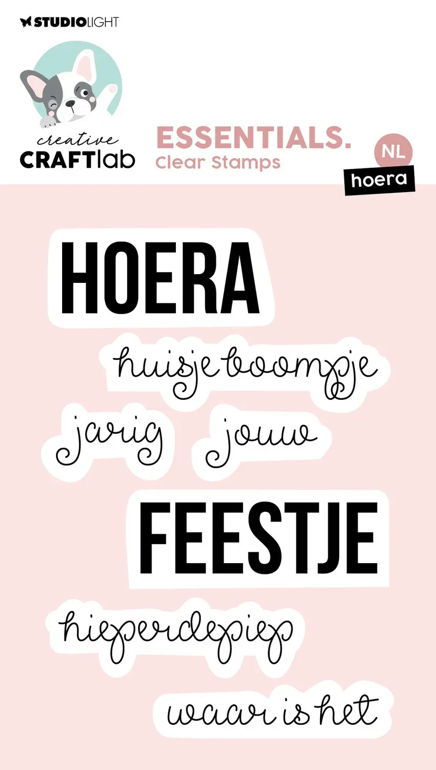 Creative Craftlab Essentials Clear Stamp Hoera