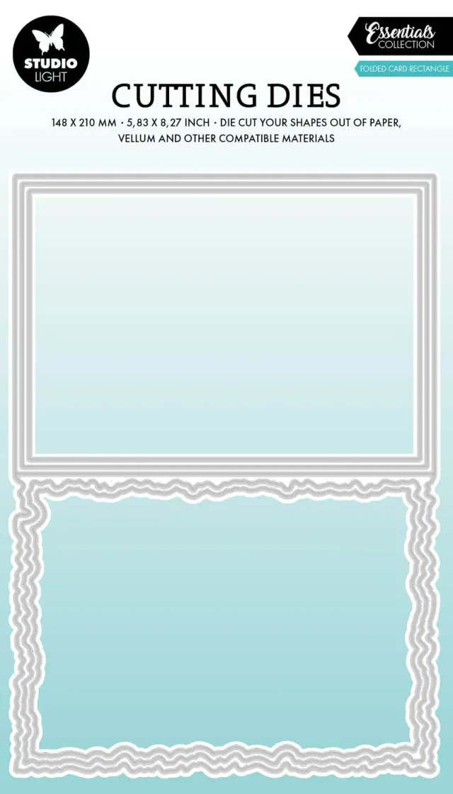 StudioLight Essentials Stanzschablone Torn Edge Cardshape rectangle
