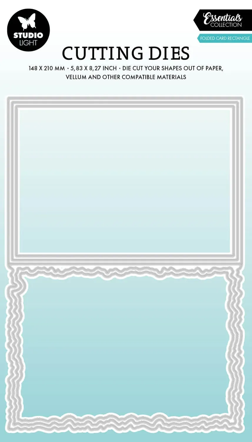 StudioLight Essentials Stanzschablone Torn Edge Cardshape rectangle