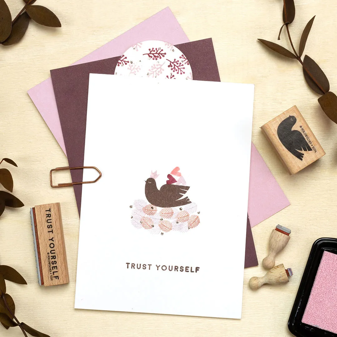 Perlenfischer Trust Yourself Stempel Text 3 x 47 mm