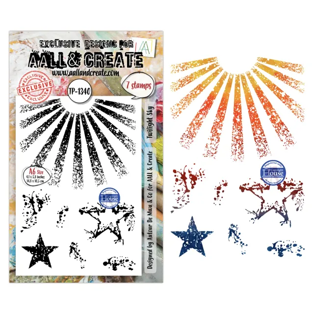 AALL and Create TP-1340 Twilight Sky Stempelset A6 Himmel