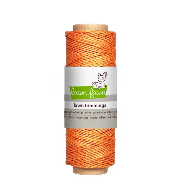 Lawn Fawn Orange Hemp Twine Hanfschnur 68 Yards Basteln