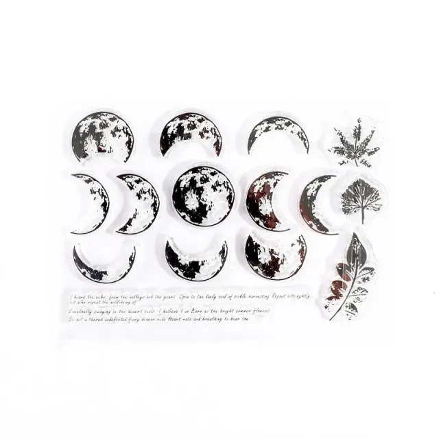 Ieebee Phases Of The Moon Silikonstempel Mondphasen klar