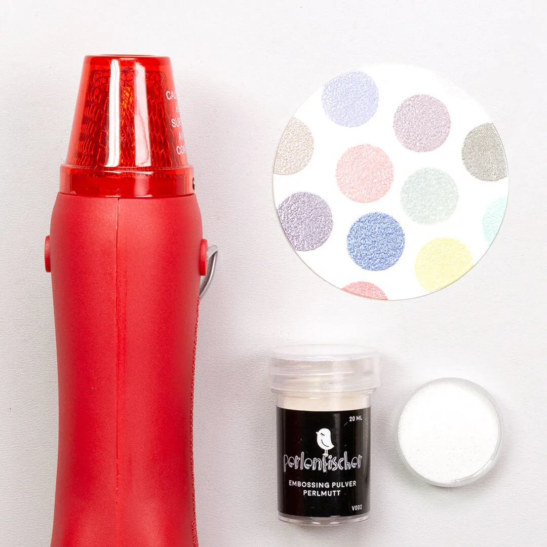 Perlenfischer Embossing Set Wärmepistole + Pulver 20 ml