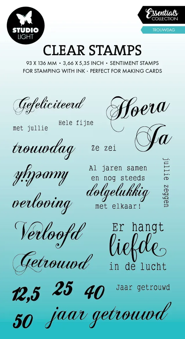 StudioLight Essentials Clear Stamp Trouwdag Hochzeit NL