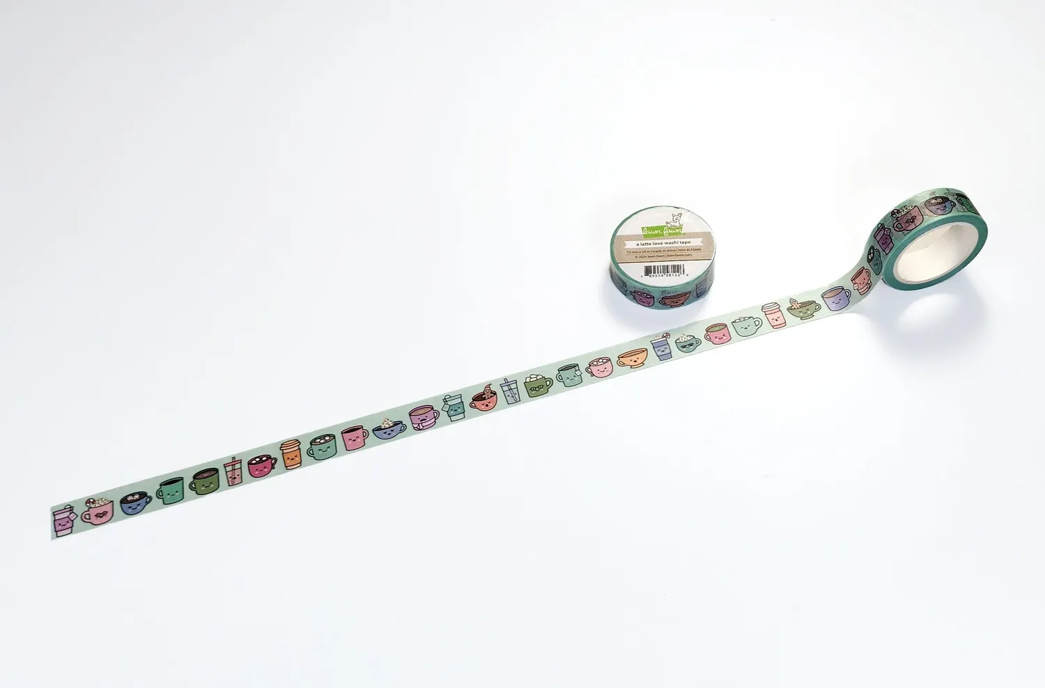 Lawn Fawn A Latte Love Washi Tape Kaffee 15mm
