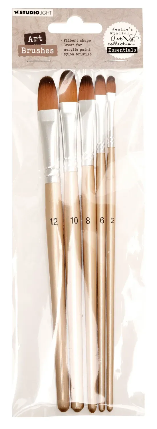 Jenine's Mindful Art Essentials Pinselset Filbert 5-teilig Gr. 2-10