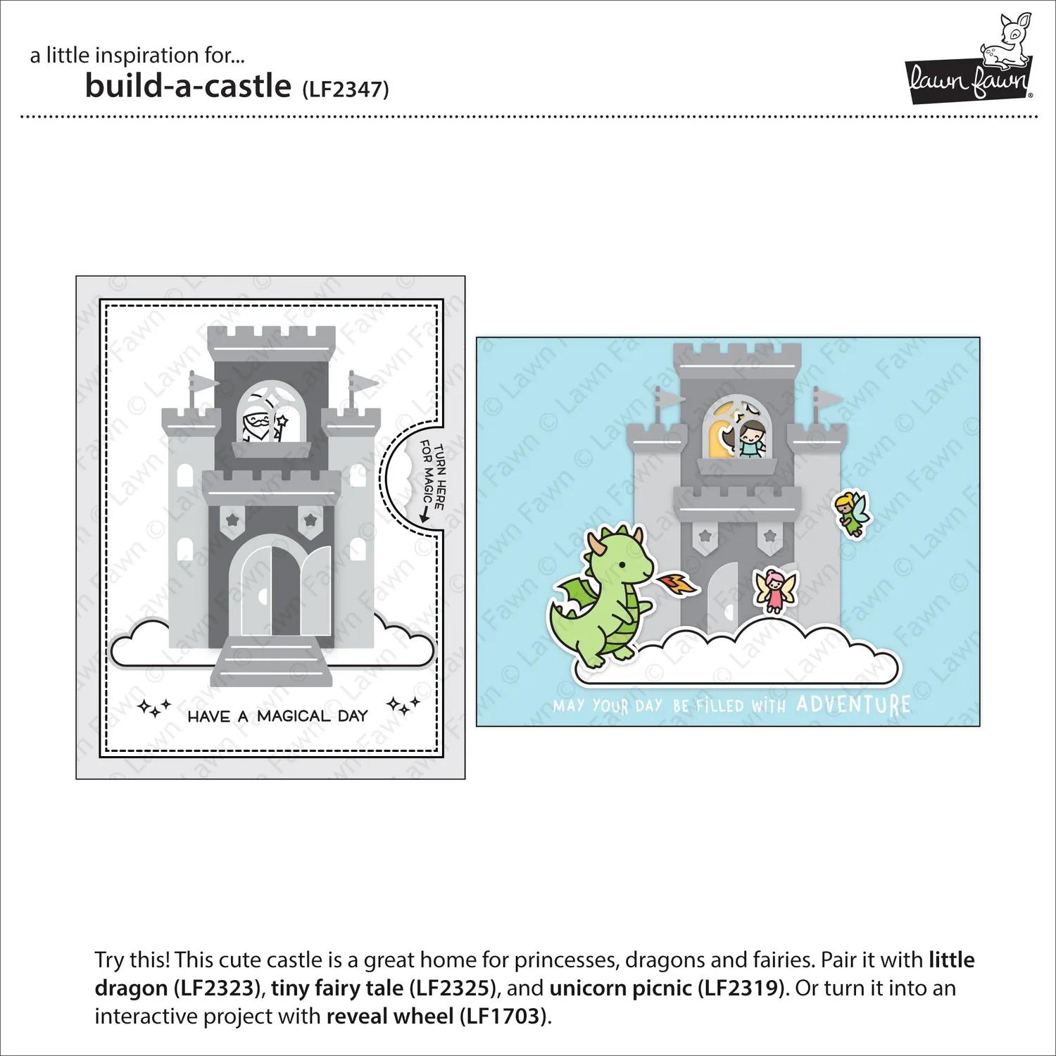 Lawn Fawn Build-a-Castle Lawn Cuts Stanzschablonen Schloss