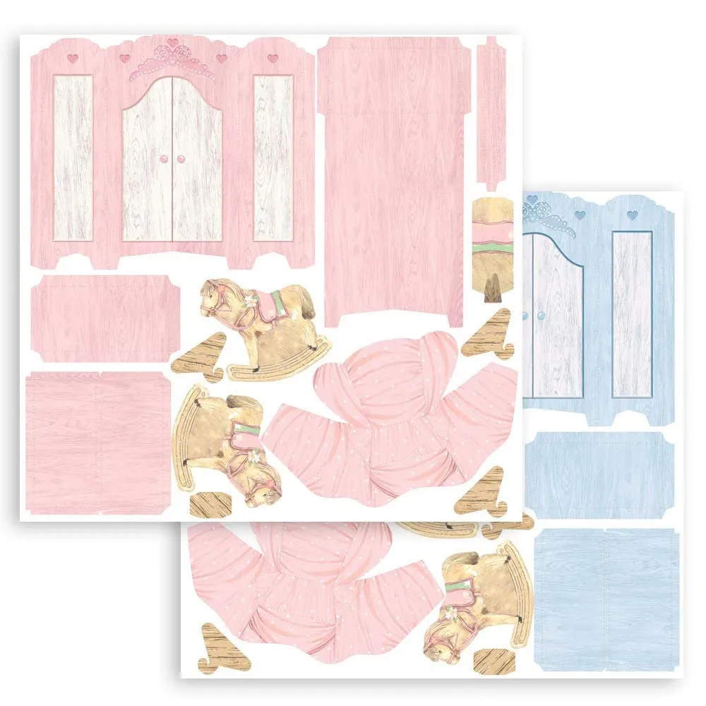 Stamperia DayDream Babyroom 3D Papier-Set 3D-Effekt