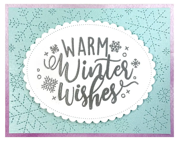 Lawn Fawn Stitched Snowflake Backdrop Stanzen Winter A2