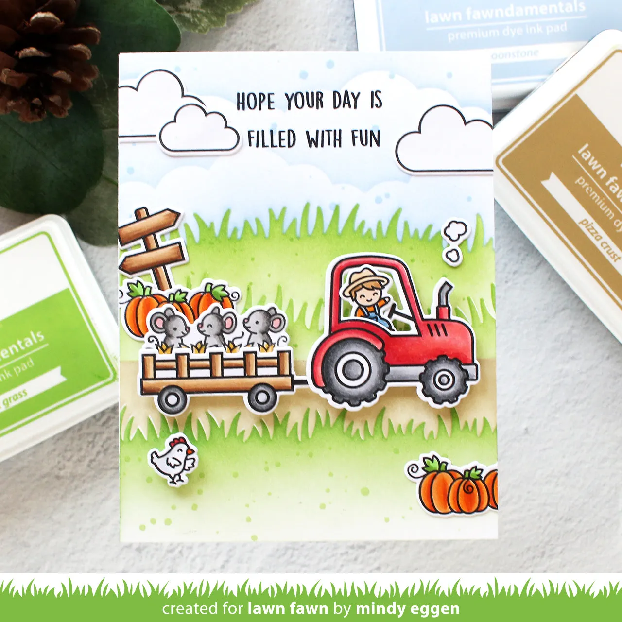 Lawn Fawn Hay There, Hayrides Mice Add-On Stempel Mäuse