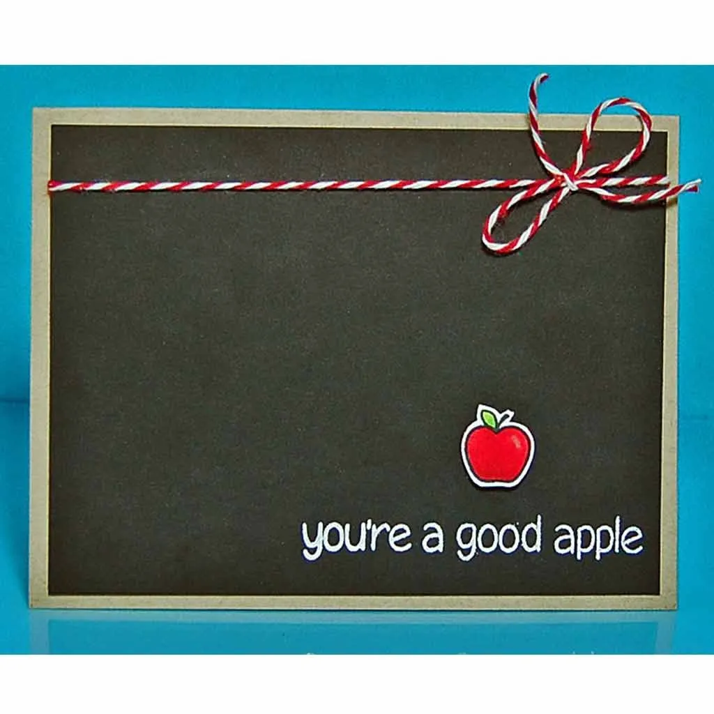 Lawn Fawn A Good Apple LF512 Clear Stamps 13-teilig Tafel
