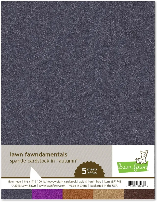 Lawn Fawn Sparkle LF1748 Cardstock Herbst 5 Bogen