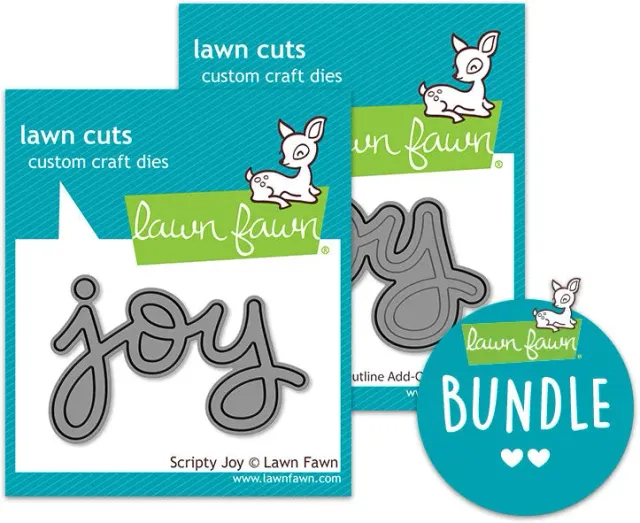 Lawn Fawn Scripty Joy Stanzschablonen Weihnachten Bundle